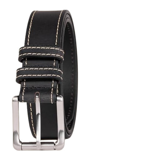 Stitched Edge Leather Belt