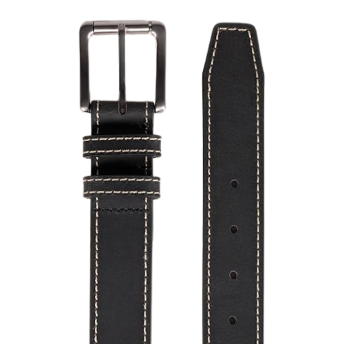 Stitched Edge Leather Belt